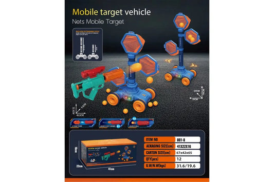 Детский тир с пистолетом и мобильной мишенью (801-8)