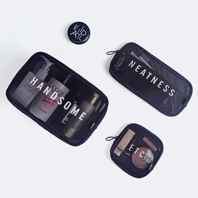 Дорожная косметичка прозрачная (22×11×2см), Косметичка для путешествий / Женская косметичка XL-1015