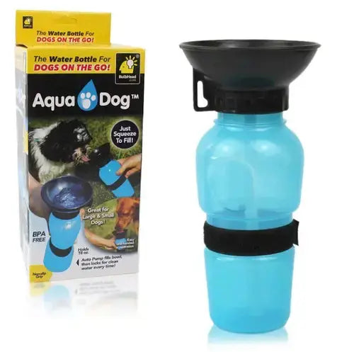 Дорожная бутылка, поилка для собак Aqua Dog 550 мл