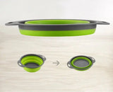 Дуршлаг силиконовый складной большой + маленький Collapsible filter baskets
