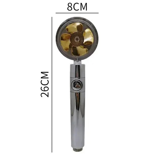 Душевая насадка-турболейка с турбонаддувом 360 градусов