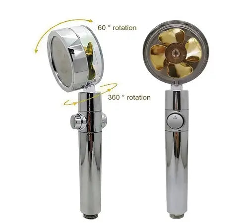 Душевая насадка-турболейка с турбонаддувом 360 градусов