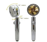 Душевая насадка-турболейка с турбонаддувом 360 градусов