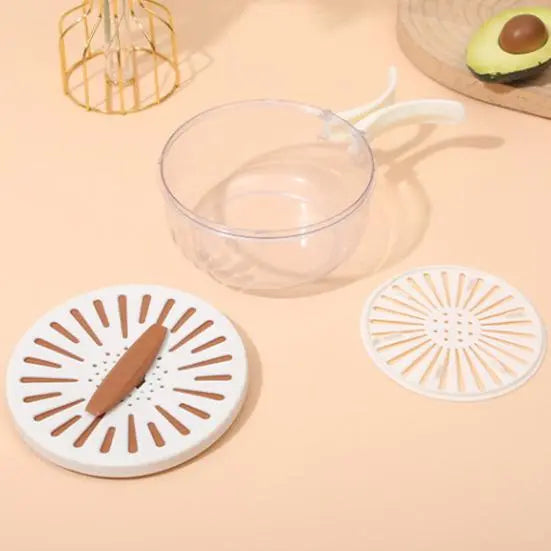 Двухслойная дренажная корзина / Миска для очистки фруктов с ситечком