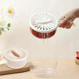 Двухслойная дренажная корзина / Миска для очистки фруктов с ситечком