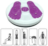 Тренажер диск здоровья для похудения напольный с эспандерами и массажем ступней