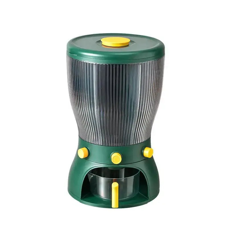 Белый Диспенсер для круп вращающийся с дозатором