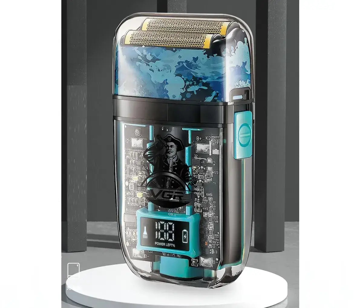 Электробритва VGR V-352 шейвер, двойное лезвие, IPX5, LED Display
