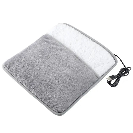Электрогрелка для ног до 60°С (30×30см), от USB, Foot warmer / Термогрелка для ног / Электроковрик для ног