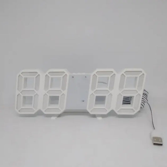 Электронные настольные часы с будильником и термометром LY 1089 Белый