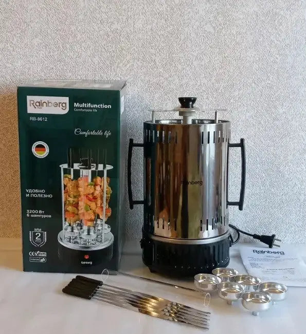 Электрошашлычница Domotec Bbq шашлычница Domotecg MS-7781 1000W