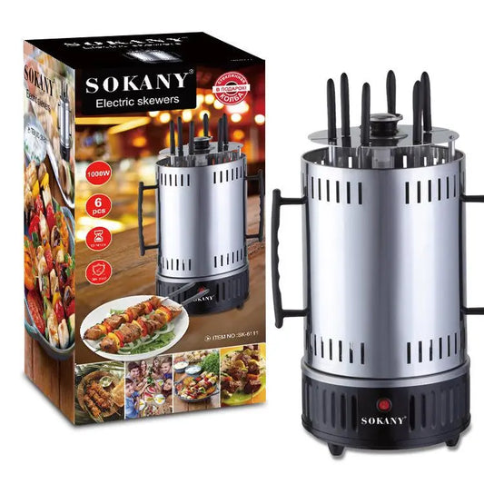 Электрошашлычница Sokany SK-6111 на 6 шампуров