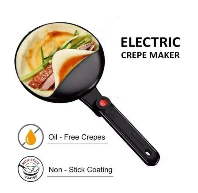 Электрическая блинница погружная сковорода для блинов с антипригарным покрытием 20 см электроблинница SOKANY SK 5208 600 Вт Черная