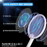 Электрическая мухобойка Buzzeap, складная электрическая мухобойка 3 в 1, электрическая мухобойка