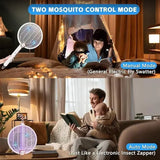 Электрическая мухобойка Buzzeap, складная электрическая мухобойка 3 в 1, электрическая мухобойка