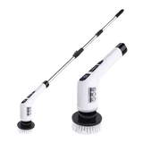 Электрическая щетка для уборки Cleaning Brush, набор 9 в 1, белая, товары для дома