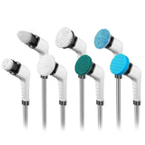 Электрическая щетка для уборки Cleaning Brush, набор 9 в 1, белая, товары для дома