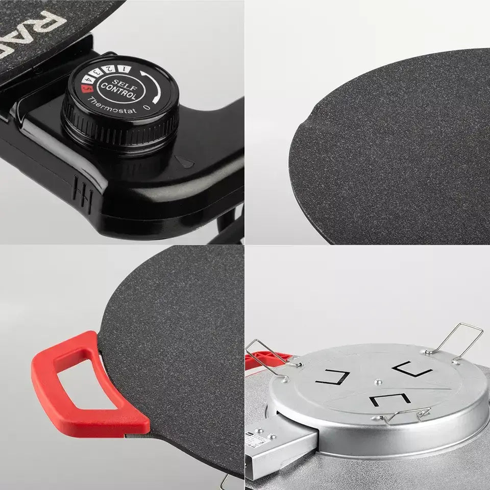 Электрическая сковорода 36 см с ручками на 1800Вт с антипригарным покрытием RAF R.5304