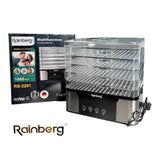 Электрическая сушилка для овощей и фруктов Rainberg RB-2291 Food Dehydrator Multifunction (1000W)