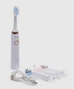 Электрическая зубная щетка Shuke SK-601 аккумуляторная ультразвуковая щетка для зубов 3 насадки