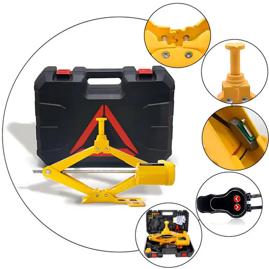 Электрический автомобильный домкрат ZS3SJ с питанием 12V от прикуривателя, подъем до 2 тонн