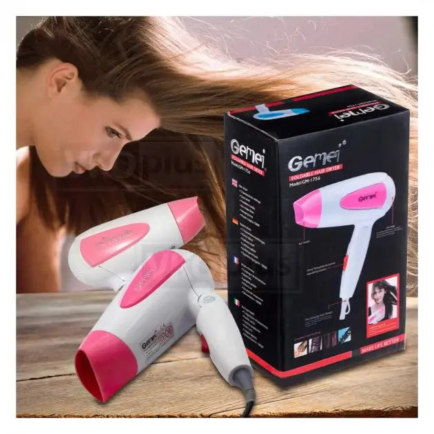 Фен компактный складной GEMEI GM-1756 1200 Вт