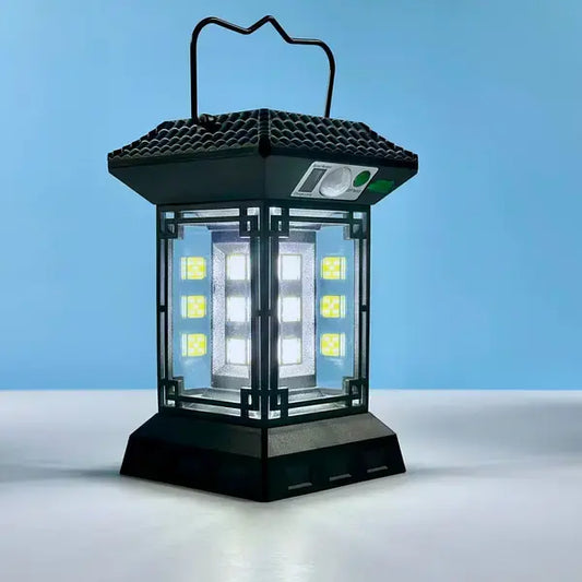 Фонарь кемпинговый MHZ CL-T60 с солнечной батареей и датчиком движения 8837