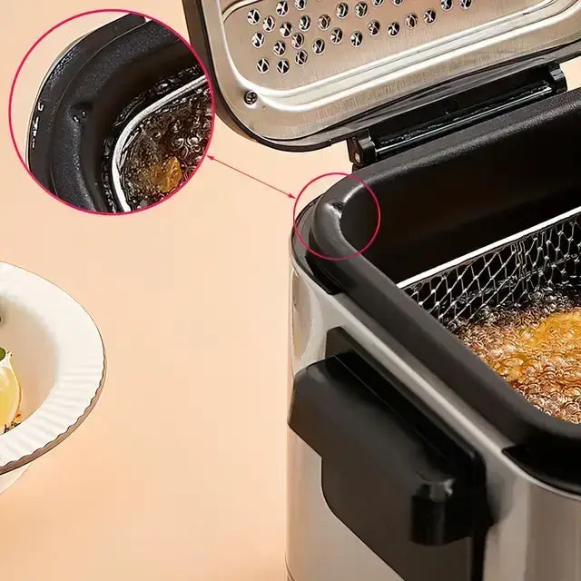 Фритюрница для дома на 1,5 л Crownberg CB 5542, 1200 Вт для картошки фри, нагетсов