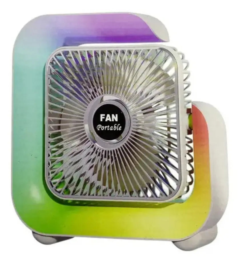 G-Вентилятор Квадратный Ночник аккумуляторный от USB с подсветкой