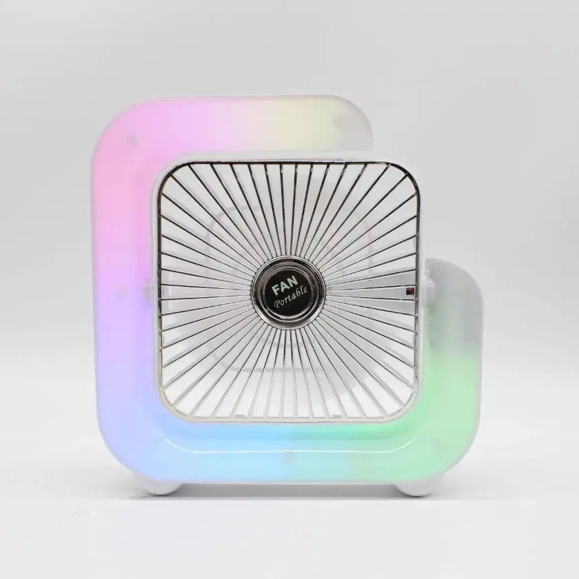 G-Вентилятор Квадратный Ночник аккумуляторный от USB с подсветкой