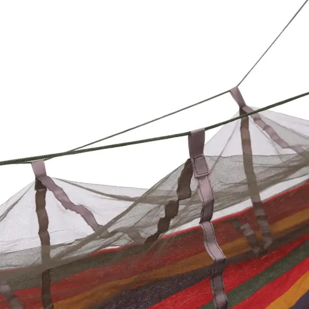 Гамак лежак кровать подвесная туристическая с москитной сеткой чехлом 240х150 см