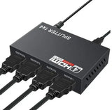 HDMI разветвитель на 4 порта HDMI SPLITTER 1 in 4 / Черный