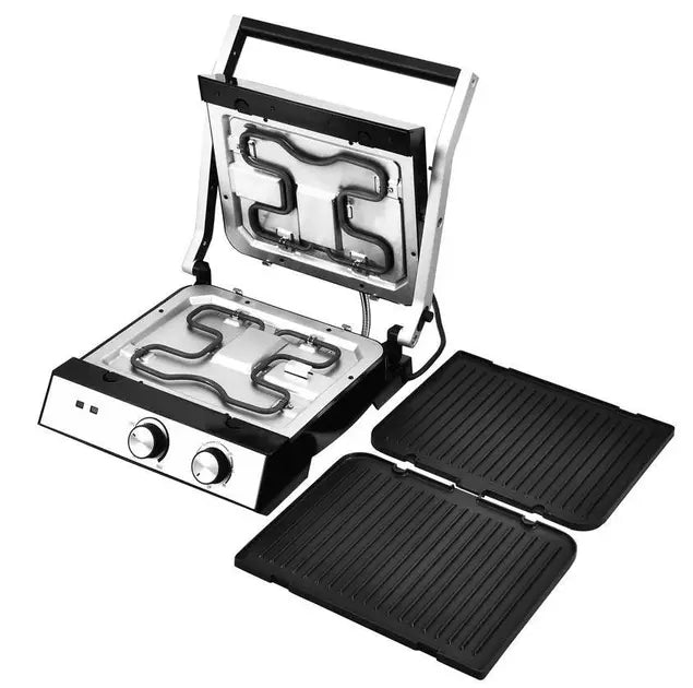 Гриль электрический прижимной Zepline 3500W со съемными пластинами контактный