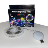 Гирлянда музыкальная с динамиком USB 10 м