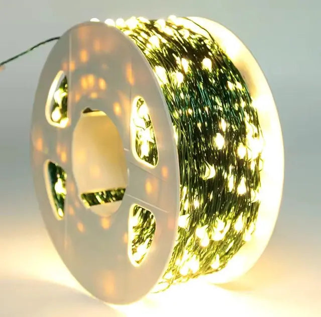 Гирлянда Роса LED на зеленом проводе USB 10 м AND 5335