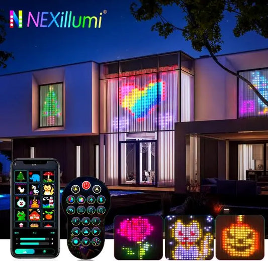 Гирлянда Штора от сети 3х3 м 400LED RGB + пульт дистанционного управления, SF-1 / Умная гирлянда с приложением на телефон