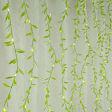 Гирлянда-штора с листочками Curtain Copper SF-55 внутренняя, с прозрачным проводом, 10м