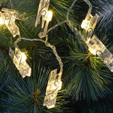 Гирлянда светодиодная с прищепками для фото 4,5м 20 Led от батареек