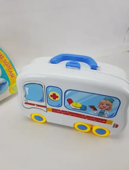 Игровой набор Доктор HAPPY DOCTOR (Синий) Чемоданчик на колёсах