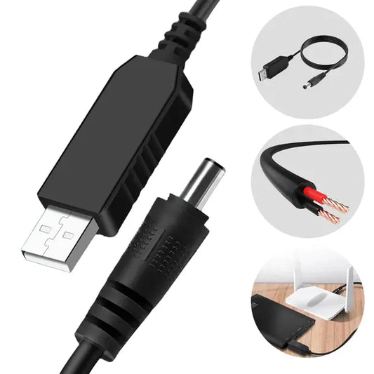 Кабель для роутера USB  12V преобразователь питания от повербанка