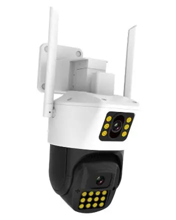 Камера 360  (P12-P6MP)-mpКамера Wifi ptz двойной поклон 3mp+3mp= 6mp камера +12v2a power *icsee