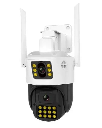 Камера 360  (P12-P6MP)-mpКамера Wifi ptz двойной поклон 3mp+3mp= 6mp камера +12v2a power *icsee