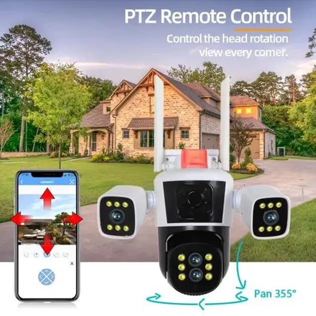 Камера IP наблюдения Wifi 16 Мп 10-Х ZOOM уличная поворотная