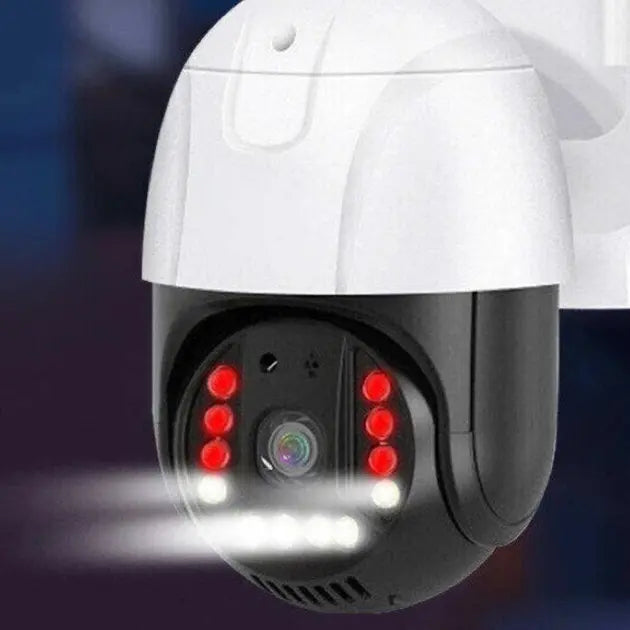 Камера внешнего видеонаблюдения 4G Sim V380 PRO Уличная видеокамера IP 66 с ночной съемкой