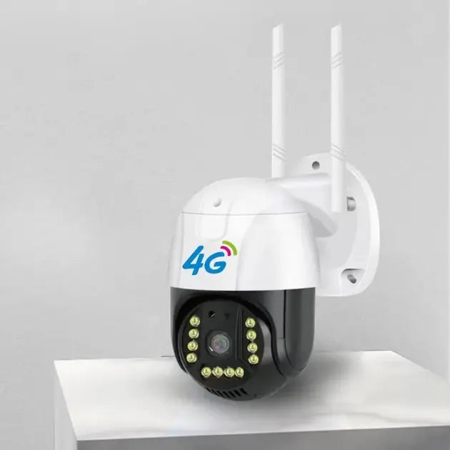 Камера внешнего видеонаблюдения 4G Sim V380 PRO Уличная видеокамера IP 66 с ночной съемкой