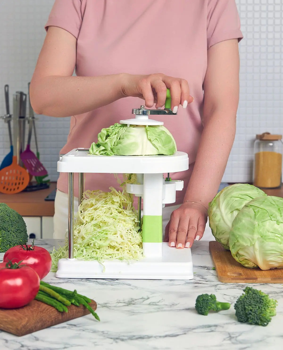 Капусторезка (шинковка) механическая + 3 запасных лезвия в комплекте