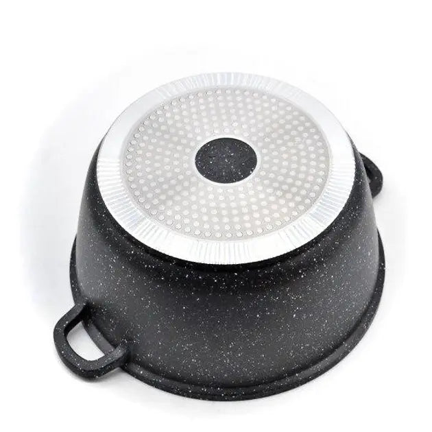 Кастрюля казан с крышкой Benson BN-297 из литого алюминия и мраморным антипригарным покрытием объемом 1.5 л.