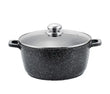 Кастрюля казан с крышкой Benson BN-297 из литого алюминия и мраморным антипригарным покрытием объемом 1.5 л.