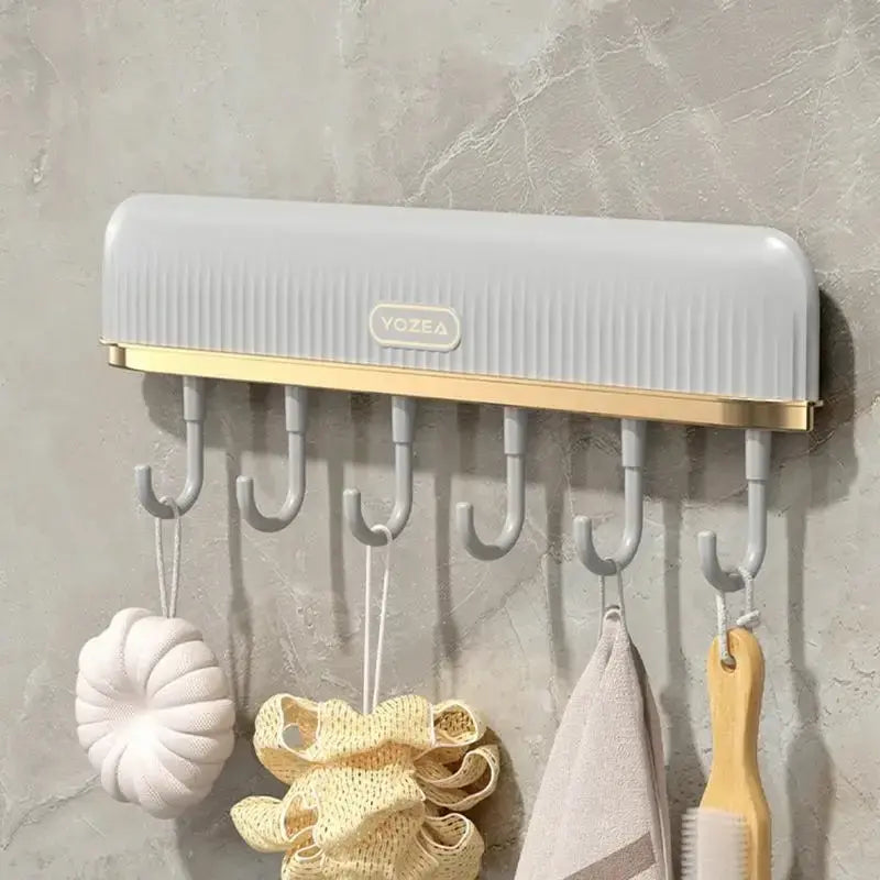 Клейкая вешалка с крючками,держатель для посуды с 6 крючками Plastic hook