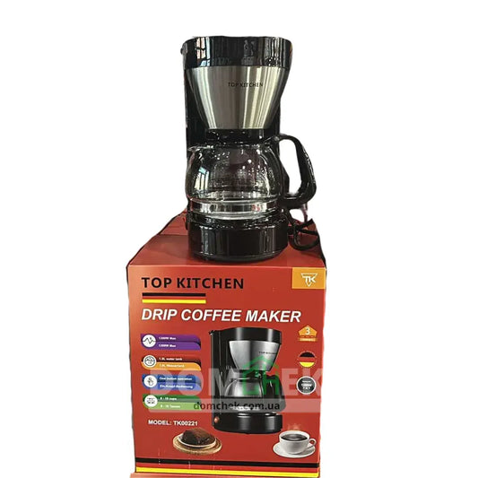 Кофеварка электрическая капельная с подогревом Top Kitchen Tk00221
